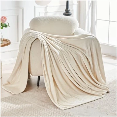 Image of GC GAVENO CAVAILIA Sherpa Fleece Throw Blanket Double 150x200 Cm Flannel Snuggle Mink