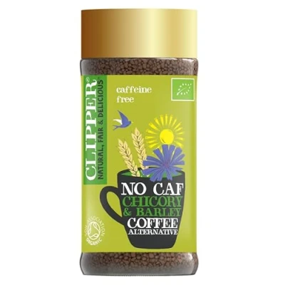 Image of Clipper Organic Instant coffee Alternative 100g Rich &amp; Full Bodied Caffeine Free Barley Chicory Smooth, Roasted Flavour Just like Suitable for Vegetarians and Vegans