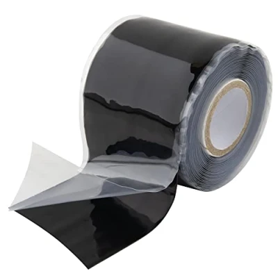 Image of SeKi 5.0 cm x 3 m self welding silicone tape, black, insulating repair waterproof for hose repair, cable repair; repairs