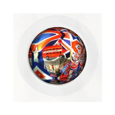 Image of UK Flags Cartoon/Fun Car Tax Disc Holder Reuseable
