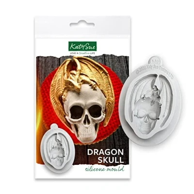 Image of Katy Sue Dragon Skull Silicone Mould for Crafting &amp; Cake Decorating
