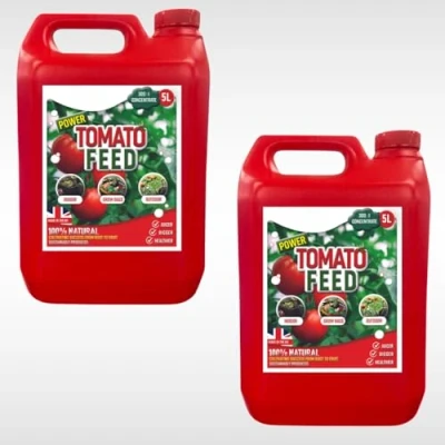 Image of Dunnet Tools Tomato Feed Liquid Plant Food Outdoor Indoor Growbags Concentrated Vegetable High Yield Growing Fertiliser Nutrient Rich (10L Food)