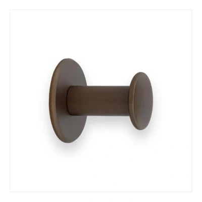 Image of Evi Bathroom Hanger Wall Brass Rustic Finish for Hanging Clothes, Coats or Towels Adhesive Towel Rail and/or Screw 188DUALLRU
