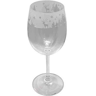 Image of Milford Collection Animo Glass Winter Wonderland Wine