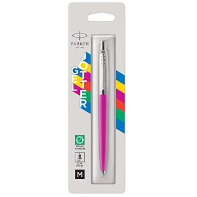 Image of PARKER Jotter Originals Gel Pen, 90s Retro Magenta Finish, Medium Point (0.7 mm), Black Ink, 1 Count