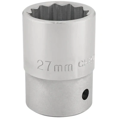 Image of Draper 12 Point Socket, 3/4&quot; Sq. Dr., 27mm
