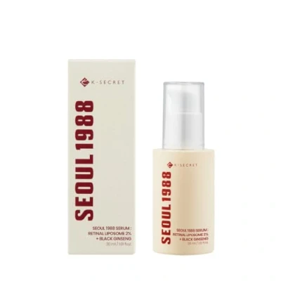 Image of KSECRET SEOUL 1988 Serum : Retinal Liposome 2% + Black Ginseng, 30ml/1.01fl.oz 58% Ginseng Extract with Retinal, Bakuchiol, Vitamin C &amp; 3 Peptides for Wrinkle Care Korean Skincare