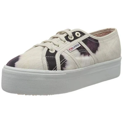 Image of Superga Women&#039;s 2790 fantasy COTW Gymnastics Shoes, Beige Lt Sand Cow A0u, 6 UK