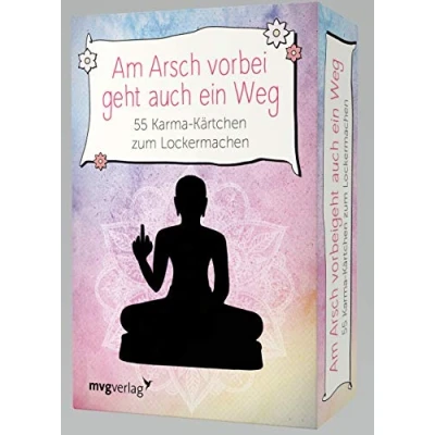 Image of mvg Verlag Am Arsch vorbei geht auch ein Weg 55 Karma Kärtchen zum Lockermachen
