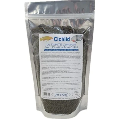 Image of Pet Friend Ultimate Carnivore Cichlid Food 3mm Pellets 400g