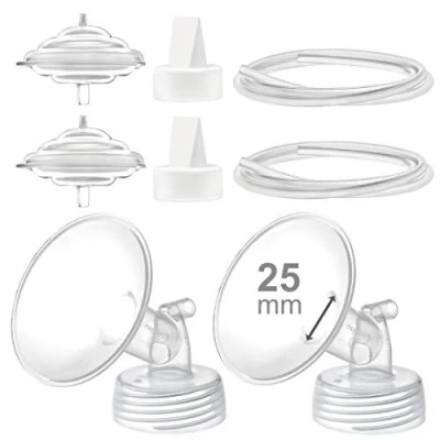 Image of Maymom Pump Parts Compatible with Spectra S2 S1 9 Plus Breastpump, 25mm Flange Valve Tubing Backflow Protector, Not Original Replacement Accessories