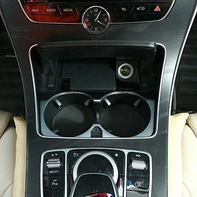 Image of LLKUANG for Mercedes Benz E C Class W205 W213 GLC X253 2015 2019 Car ABS Matte Center Console Cup Holder Frame Trim