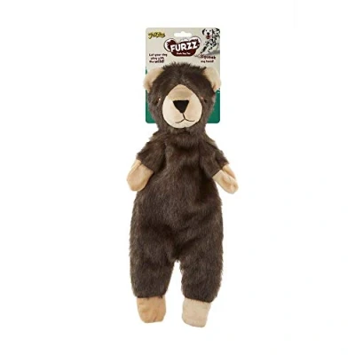 Image of Pet Love Furzz Plush Dog Toy with Squeaker Bear, Large (48cm long), L