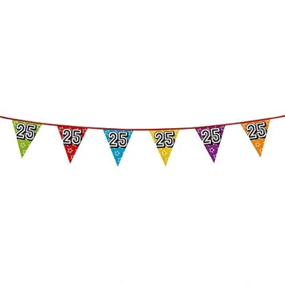 Image of Boland 10201785 Holographic Bunting, Number 25, Multicoloured, Länge 800 cm