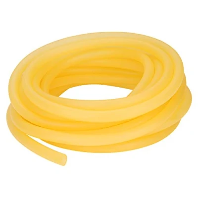 Image of stonylab Rubber Tubing, Pure Latex Amber Tubing Natural Tube with 14 mm OD 10 ID Highly Elastic and Strong, Meter