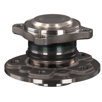 Image of 33416852156, 33416867927 wheel Bearing kit FEBI BILSTEIN 102835 integrated into hub, with hub 84mm Angular Ball