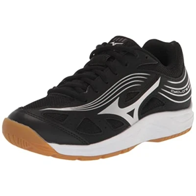 Image of Mizuno Women&#039;s Cyclone Speed 3 Volleyball Shoe, Black Silver, 6 UK