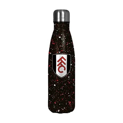 Image of Forever Collectibles UK FOCO Championship Football Fulham Fan Thermal Paint Splatter Insulated 500ml Bottle