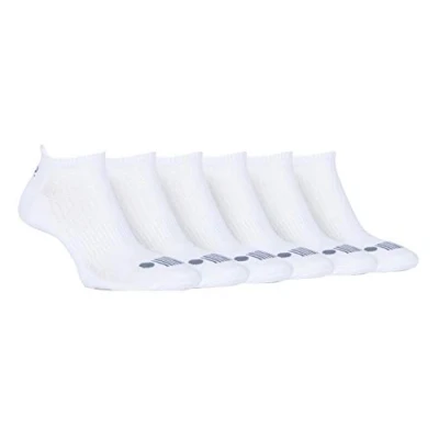 Image of Jeep 6 Pairs Mens Cushioned Sport Ankle Socks For Outdoor Activties including Running Tennis Gym Athletics (6 11, White)