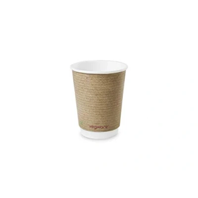 Image of Vegware VDW 12 Double Wall Kraft Cup, oz., Brown