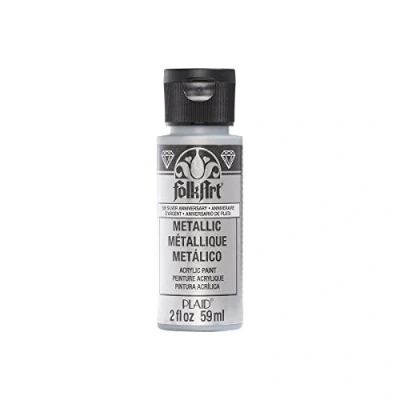 Image of Folk Art Acrylic Paint, Silver Anniversary, 2 oz