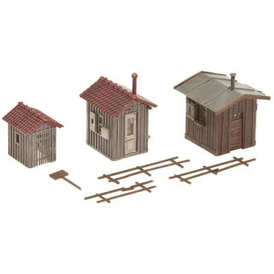 Image of Faller 120211 Trackside 3/ HO Scale Building Kit Set, Standard Size