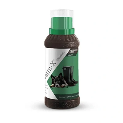 Image of Verm X all Natural Liquid Supplement for Dogs, Supports Intestinal Hygiene &amp; Gut Vitality, Wormwood Free Recipe and Vet Approved 250ml Suitable Dogs