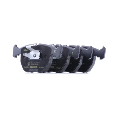 Image of 2148619305, 7560D681 Brake pad set TEXTAR 2148602 prepared for wear indicator BMW: 5 Saloon, X3, X5