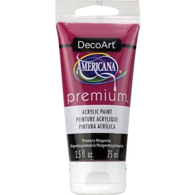 Image of Premium Acrylics Primary Magenta Artist Paint, Acrylic, 3.8 x 13.7 cm