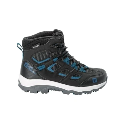 Image of Jack Wolfskin VOJO Texapore MID Unisex Hiking shoes for kids, Size: 11.5K, Schwarz Textile/synthetics