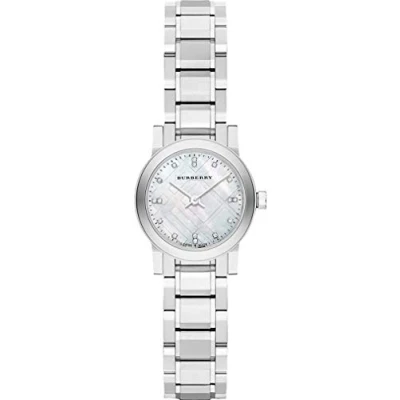 Image of Swiss Diamonds Silver MotherPearl Dial 26mm Women Stainless Steel Wrist Watch The City BU9224