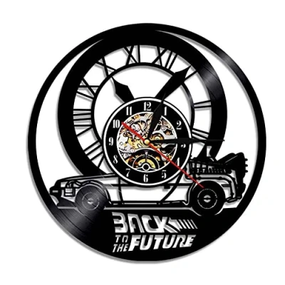 Image of Smotly Vinyl Wall Clock, Car Themed Pattern Lover Home Decor Clock Gift.