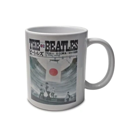 Image of Grupo Erik The Beatles Ceramic Mug 35 cl / 350 ml 11.8 oz 3.9 x 3.2 inches 10 8 cm Coffee Mug, Tea Cool Mugs, Gifts