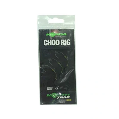 Image of Korda Chod Rigs 5cm Hook Size 4 Barbed Carp rig