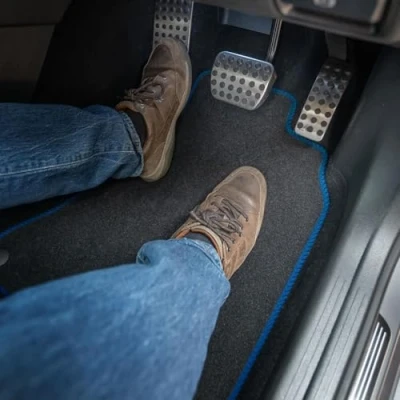 Image of Car Mats Compatible with Renault Grand Scenic (2009 2016) Tailored Fit Blue Carpet Floor Set Accessory Custom 4 Pieces Anti Slip Backing &amp; Binding Trim Edge