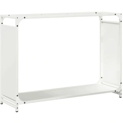 Image of vidaXL Firewood Rack Black 90x28x65 cm Cold rolled steel