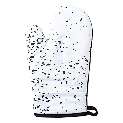 Image of Premier Housewares Oven Glove, Cotton, White/Black, Single