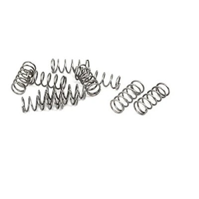 Image of sourcingmap Compression Spring,304 Stainless Steel,6mm OD,0.6mm Wire Size,15mm Free Length,Silver Tone,10Pcs