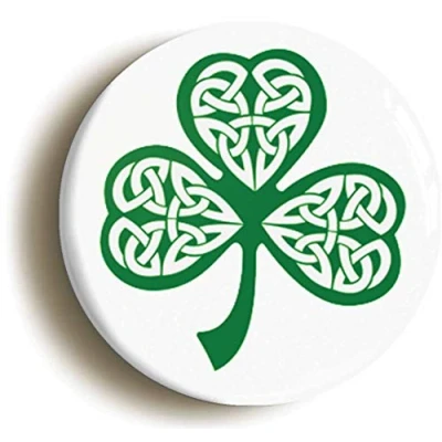 Image of Ozorath IRELAND BADGE BUTTON PIN (Size is 1inch/25mm diameter) ÉIRE IRISH FLAG SHAMROCK