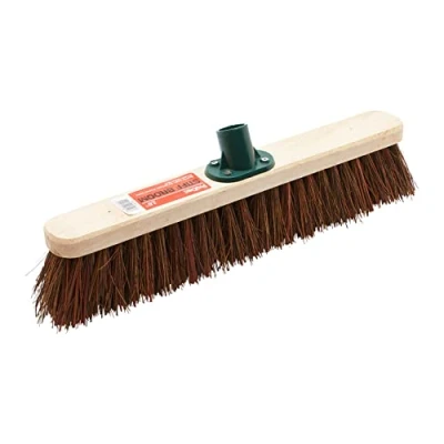 Image of ProDec 18&quot; Natural Palmyra Fibre Stiff Sweeping Broom Head for Outdoor