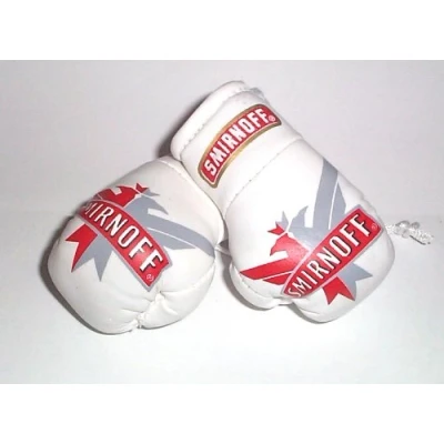 Image of Smirnoff mini boxing gloves..(rear view mirror)