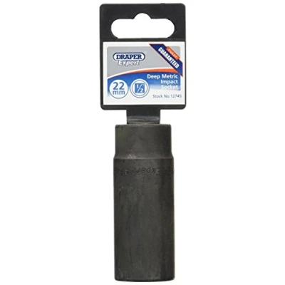 Image of Draper Deep Impact Socket, 1/2&quot; Sq. Dr., 22mm