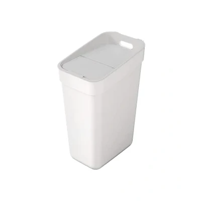 Image of Curver Ready To Collect 30L Sorting Bin with Wall or Door Holder for Kitchen, Bathroom, Laundry Room 100% Recycled White