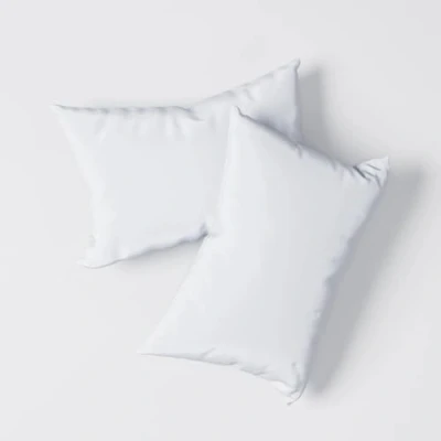 Image of 100% Bamboo Bedding Pillowcases 60x40cm Pure White