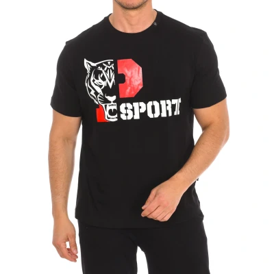 Image of Plein Sport TIPS410 Mens short sleeve t shirt Black Cotton Size 2XL