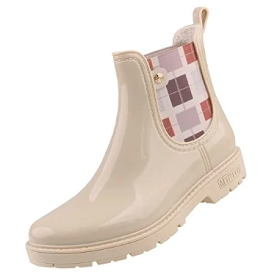 Image of MUSTANG Women&#039;s 1444 502 Chelsea Boot, Beige, 5 UK