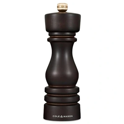 Image of Cole &amp; Mason London 18cm Chocolate Wood Pepper Mill