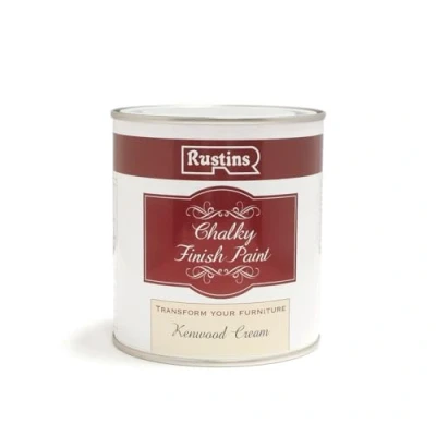 Image of RUSTINS Chalky Finish Paint Kenwood Cream 250ml