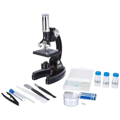 Image of National Geographic 9118002 Microscope 300x 1200x with accessories