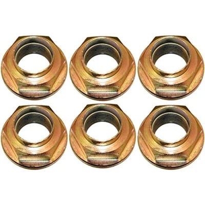 Image of 6 x Stake/Hub/Axle End Nut with Flange/Washer for Ifor Williams, M30, Trailer